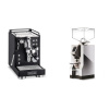 La Pavoni Mini Cellini, black + Eureka Mignon Turbo, CR chrome