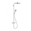 Hansgrohe Raindance Select S - Sprchový set s termostatom, 30 cm, 2 prúdy, biela/chróm 27133400
