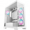 DEEPCOOL skříň CG580 4F / ATX / 4x120mm ARGB fans / 2xUSB 3.0 / panoramatická / tvrzené sklo / bílá R-CG580-WHADA4-G-1