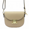 Luka 20-065 béžová dámska kožená kabelka 22 x 15 x 9 cm
