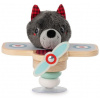 Hračka pro nejmenší Lilliputiens Houpací letadlo s pilotem - vlk Ludvík (83522)