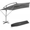 Tectake Slnečník Apollon 250 x 250 cm so strieškou pČervenái vetru