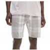 Pánske kraťasy na spanie NM2179E 1MQ - šedá / biela - Calvin Klein XL šedo-bílá