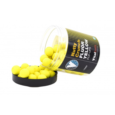 Pop-Up Vitalbaits Nutty Crunch Fluor Yellow 14mm 80g