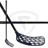 Salming Midlite Flow F32 JR Navy-Nectarine 92cm (=103cm) pravá (pravá ruka dole)