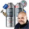 CARFIX 5v1 - 2x CHLADIČ PLYNU PRE KLIMATIZÁCIU R134A + KABEL