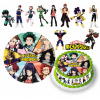 CUKROVÁ TLAČ Jedlý obrázok na tortu BOKU My Hero Academia + MENO POSTAVY 3