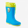 Detské gumové čižmy COQUI RAINY COLLAR FROG Sea blue/Citrus 25