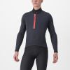 CASTELLI pánský dres Entrata Thermal, light black/red XXL