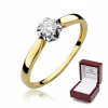 Zlatý Prsteň Zásnubný Diamantový 0.15 ct-62 (Zlatý Prsteň Zásnubný Diamantový 0.15 ct-62)