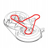 Pásik pohonu nožov Husqvarna TC, CT, CTH, LT