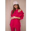 3-dielny set - fuchsia (Dámska súprava - mikina + top + legíny)