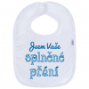 Detský podbradník New Baby Jsem Vaše splněné přání modrý -