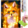 Springos Diamantové maľovanie Líška 40 x 30 cm