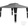 tectake 403263 záhradný altánok mona 3x4m - černá/antracit