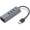 i-tec USB 3.0 Hub 3-Port + Gigabit Ethernet [U3METALG3HUB]