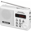 SENCOR SRD 215 W Prenosné rádio, analógový FM tuner, USB, AUX vstup, microSD slot, výkon 2 W, teleskopická anténa, výstup pre slúchadlá, integrovaná batéria, výdrž 10 hodín