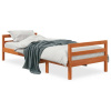 Posteľný rám voskovo hnedý 75x190 cm masívna borovica-ForU-844488