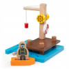 Bigjigs Rail Dock s žeriavom, loďou a potápačom