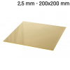 Mosadz plech 200x200x2,5mm