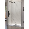 RADAWAY FURO BLACK DWJ 150cm pravé sprchové dvere do niky, profil čierny, sklo číre, 10107772-54-01R10110730-01-01