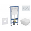 GEBERIT - Duofix Set předstěnové instalace, klozetu Oudee a sedátka softclose, tlačítko Delta20, alpská bílá SANI11CA3131B