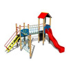 Playground System DETSKÉ IHRISKO - zostava so šmýkačkou a šplhaním 4U238D-15