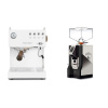 Ascaso Steel UNO PID, White&Wood + Eureka Mignon Perfetto, NX black
