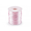 Saténová šnúra Ø1 mm Variant: 93 ružová sv., Balenie: 1 ks