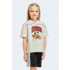 adidas oversize tričko detské s bavlnou DISNEY JZ7673 béžová 104