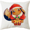Obliečka na vankúš - Riflex Group Dekoratívna vankúš 40 x 40 cm (Vankúš pre Vianoce Pokemon Eevee)