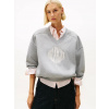 Tommy Hilfiger dámska šedá mikina WW0WW47848P61 S