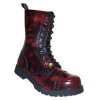 Topánky BOOTS & BRACES 10 dierkové KORÁL. ČERVENÉ veľ.39