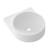 Ravak Yard umývadlo 50x40 cm polokrúhly klasické umývadlo-umývadlo na nábytok biela XJX0E040000