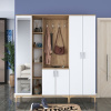 Casarredo ROBIO predsieňová stena so zrkadlom, orech/biela
