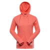 ALPINE PRO LOKKA ČERVENÁ DÁMSKA BAVLNENÁ MIKINA XXXL