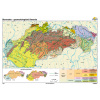 Nástenná mapa Slovensko - geomorfologické členenie