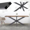 ML-Design krížový rám na nohy stola, 78x71x150 cm, antracitová farba, z ocele
