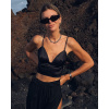 BeChick Černá podprsenka Satin Body BeChick ❤ - L