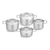 FISSLER Pure Collection - súprava 4 hrncov s pokrievkami z nerezovej ocele