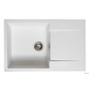 Reginox Mini Amsterdam 760.0 White pure (Granitový kuchynský drez s odkvapkávačom. Montáž na pracovnú dosku. Hĺbka vaničky 18 cm. Minimálna šírka skrinky 60 cm, biely)