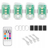 LED stroboskopické lampy 4ks do auta pre dron, bicykel, motorku + diaľkové ovládanie