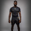 Rashguard Venum Serpenti - krátké rukávy - Black/Silver/Gold Velikost: XXL