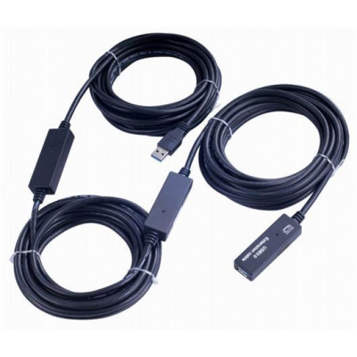 Repeater PremiumCord USB 3.0 repeater a prodlužovací kabel A/M-A/F 15m ku3rep15
