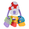 BABY MIX Detská hrkálka so zvukom muchotrávka a kľúče 15x9x3
