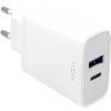 FIXED Travel s USB-C a USB výstupom podpora PD 30 W biela FIXC30-CU-WH