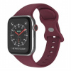 AppleKing silikónový remienok s motýlikovou prackou pre Apple Watch Ultra 49mm / 46mm / 45mm / 44mm / 42mm - vínový - možnosť vrátiť tovar ZADARMO do 30tich dní