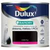 DULUX RAPIDRY Farba na Drevo, Kov a PVC, UNIVERZÁLNA 0,4L Čierna Satén