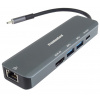 PremiumCord USB-C na HDMI, 2x USB3.2, PD 100W, RJ45 (KU31DOCK19)