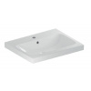 Geberit iCon - Umývadlo, 60x48x16 cm, s prepadom, s otvorom na batériu, KeraTect, biela 501.834.00.2
